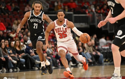 武切维奇17+11小波特缺阵 篮网不敌公牛