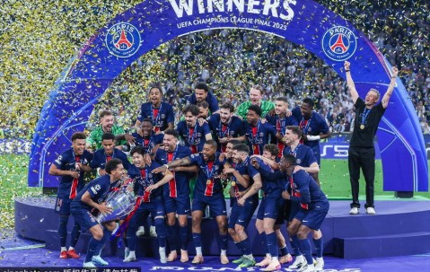 恩里克“疯了”！巴黎5-0国米首夺欧冠，他为这球狂奔半场！