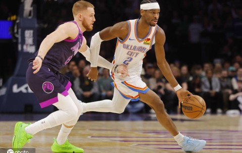 爱德华兹26+12亚历山大35+5+7 森林狼险胜雷霆